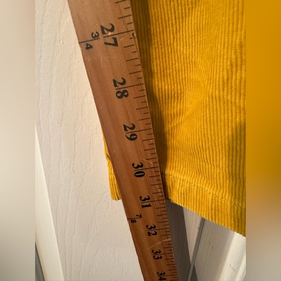 J. CREW 30R Harvest Gold Matchstick Corduroy Cotton Stretch Jeans Autumn Fall - Picture 8 of 11